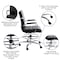 Flash Furniture Black LeatherSoft Drafting Chair with Foot Ring GO-2286B-BK-GG - alternate 3